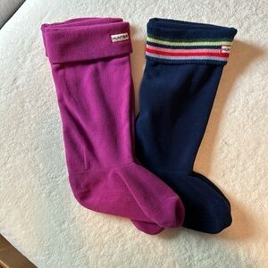 Two pairs of Hunter boot socks/liners